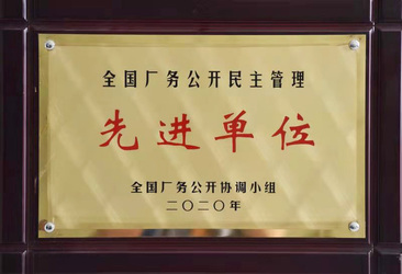 南宫厂务公开先进奖状